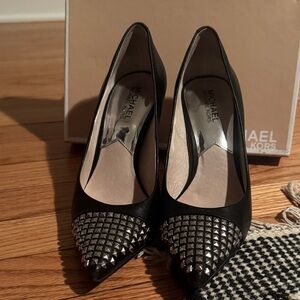 Michael Kors Black Studded Heels